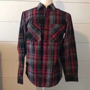 Tony Hawk Boys long sleeve button down shirt xl